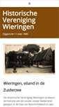 Mobile Screenshot of historischwieringen.nl